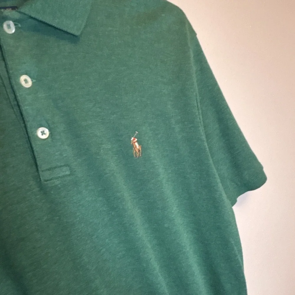 Polo Ralph Lauren Men's Polo Shirt Classic Fit Green Short Sleeve Collared S